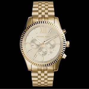 NEW Michael Kors Men’s Gold Watch with box